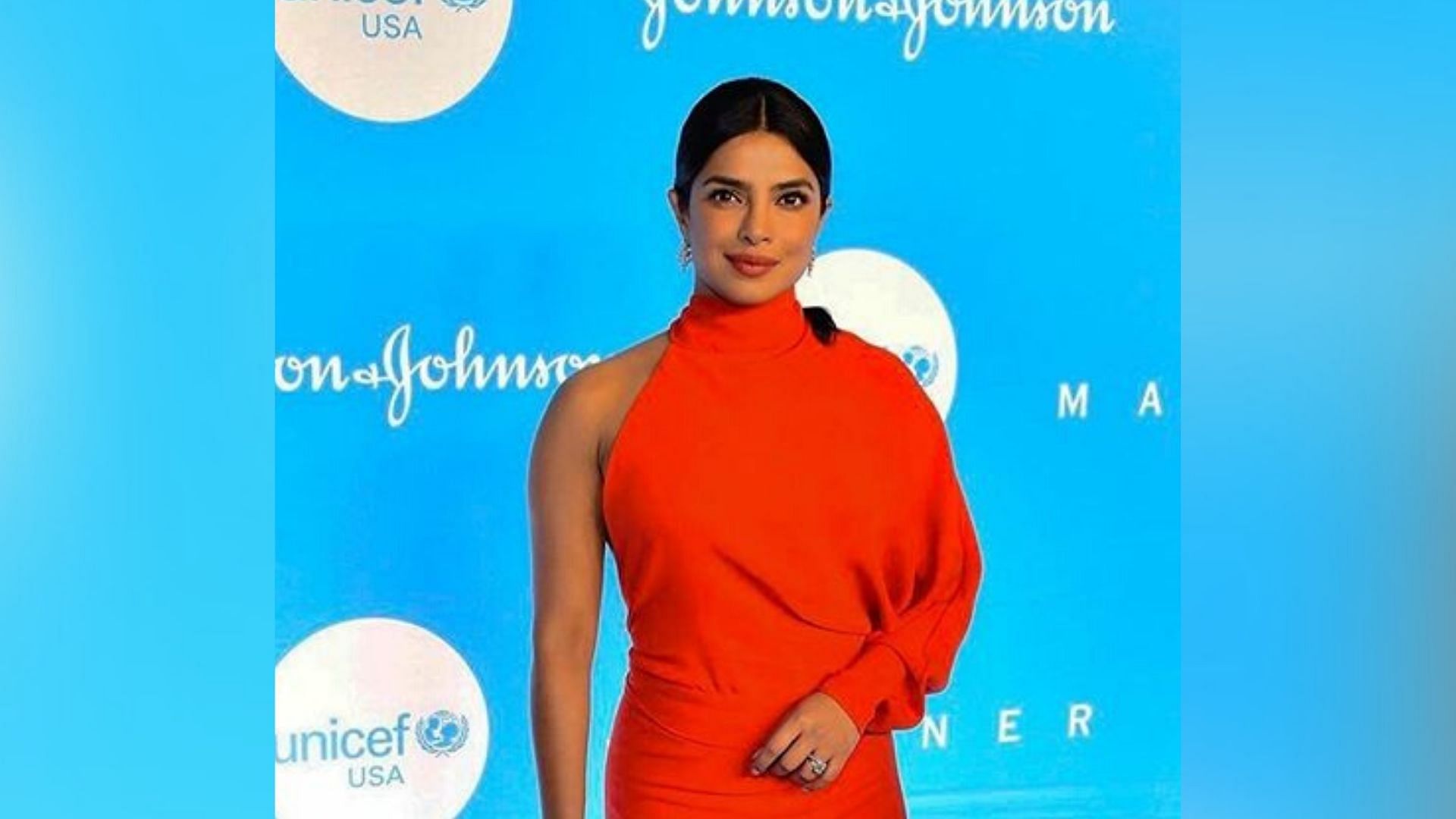 Priyanka Chopra at the UNICEF Snowflake Ball.&nbsp;