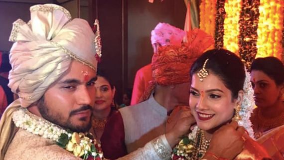 Indian cricketer Manish Pandey and actor Ashrita Shetty tied the knot on Monday, 2 December.
