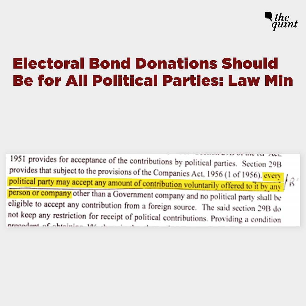 Electoral Bonds: Law Min Objected on issuing electoral bonds as promissory note citing danger of money laundering.