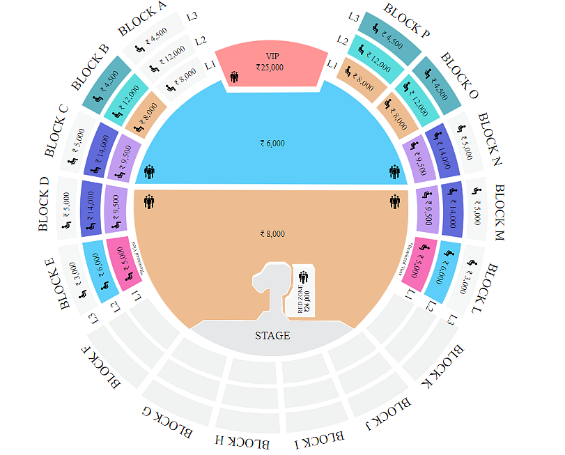 U2: The Joshua Tree Tour Concert tickets price list.