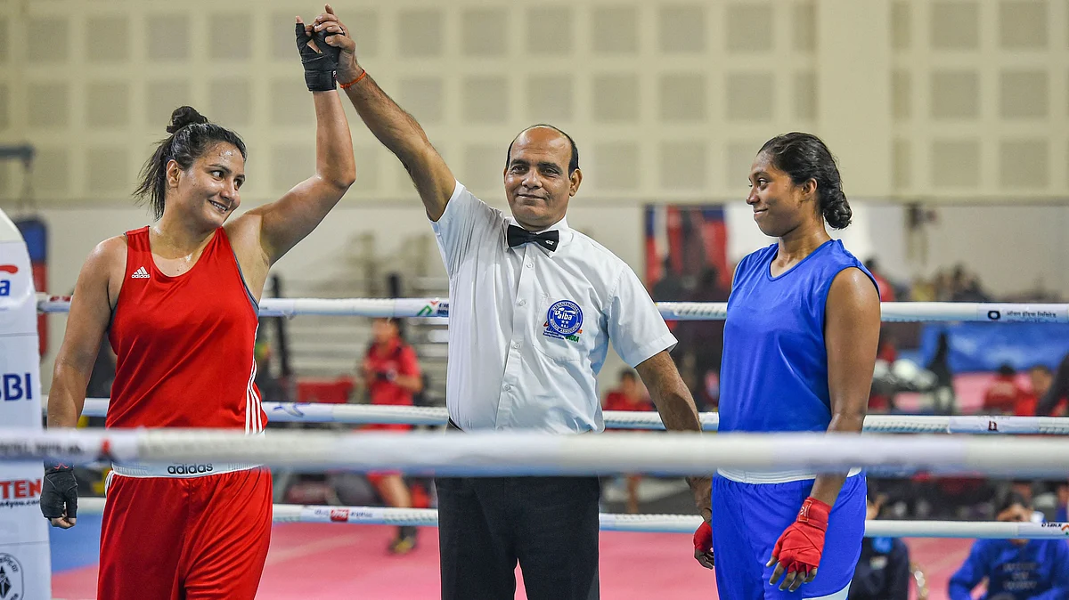 Pooja Rani defeated Indraja in an unanimous verdict in the 75kg category.