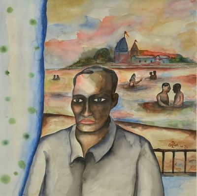 Bhupen Khakhar, Untitled, Watercolour on paper.