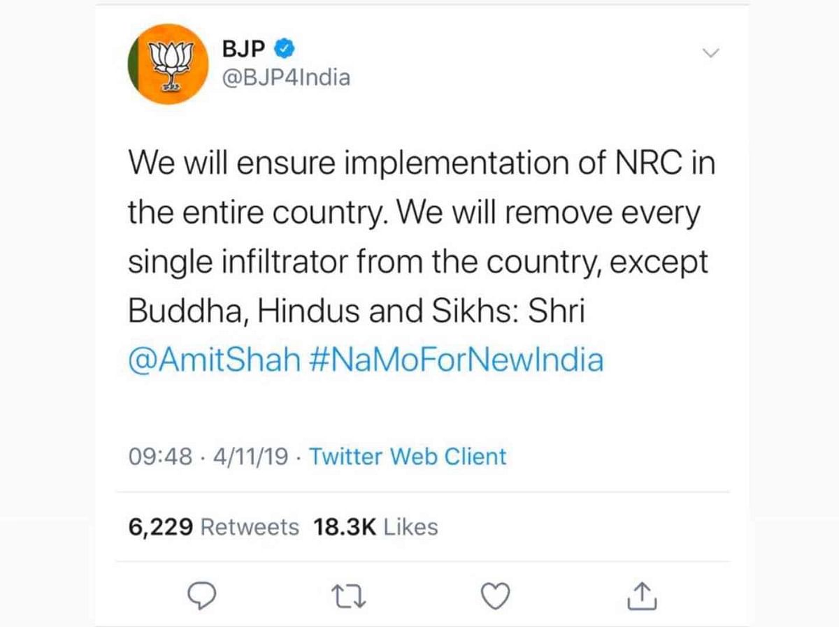 The tweet may be deleted, but since April, Shah has reiterated the plan to execute a nationwide NRC, several times.