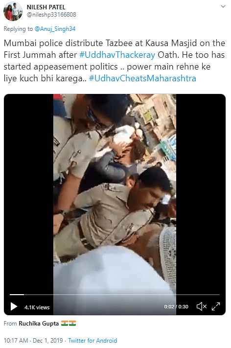 An official in the Mumbra police station told The Quint that there is nothing  communal about the incident. 