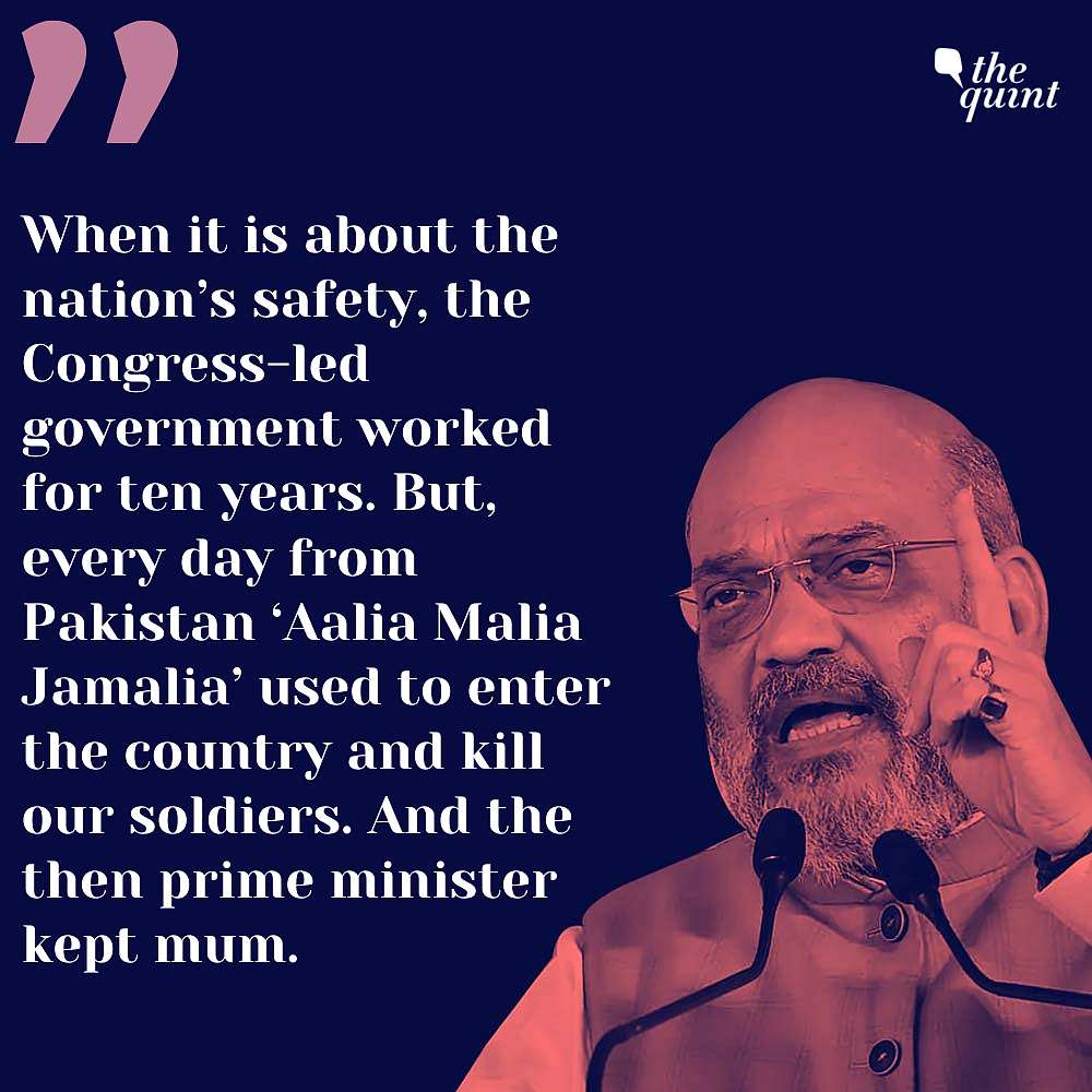They Let ‘Aalia-Malia-Jamalia’ From Pak Enter: Shah Slams Congress
