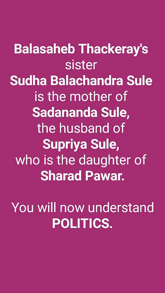 Are Supriya Sule & Bal Thackeray Related? No, Just a Viral Hoax