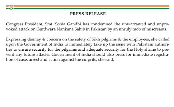Pak Gurdwara Row: ‘Hence Need CAA,’ Says BJP; Sonia Demands Action