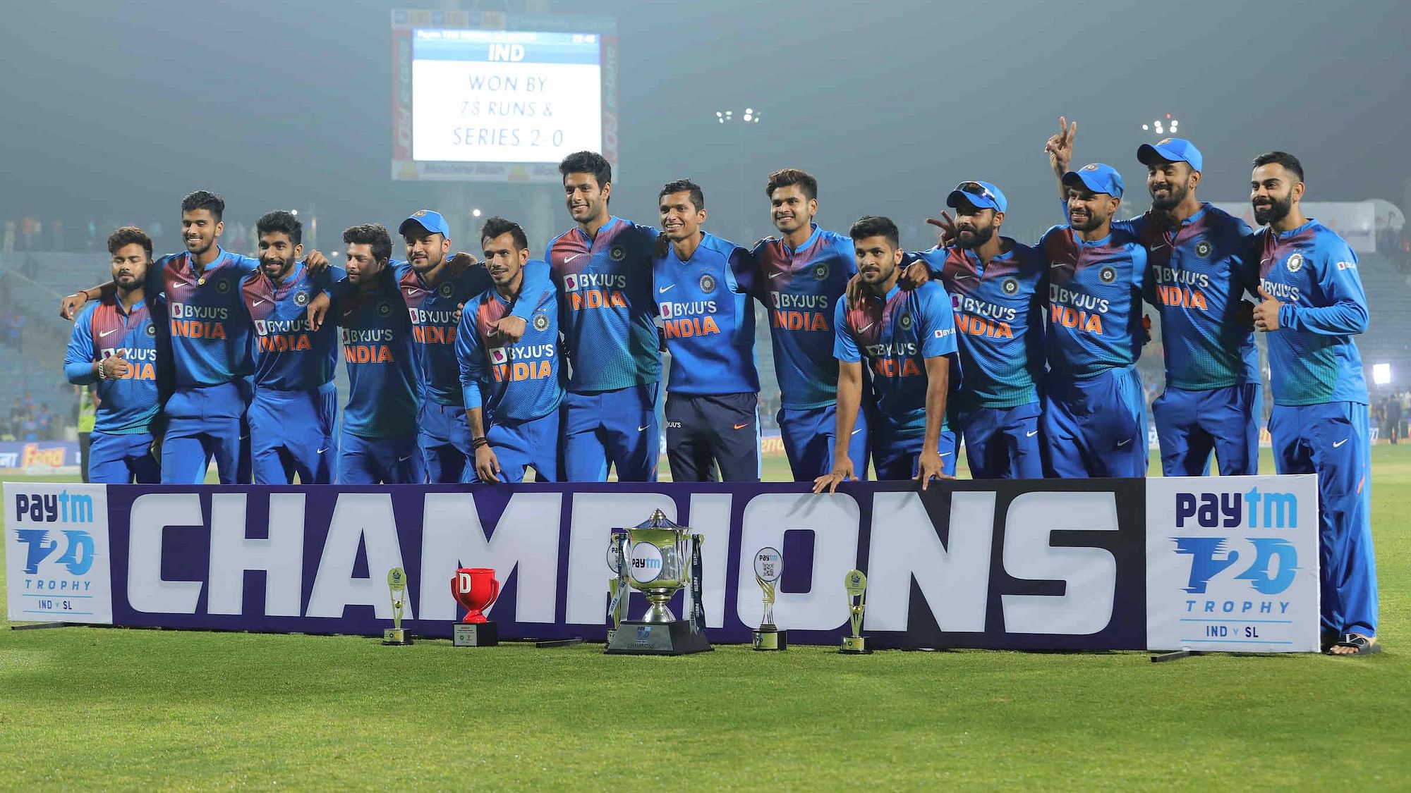 After the first match was washed out, India had won the second T20I in Indore, before they put on a clinical show to beat Sri Lanka by 78 runs in Pune on Friday.