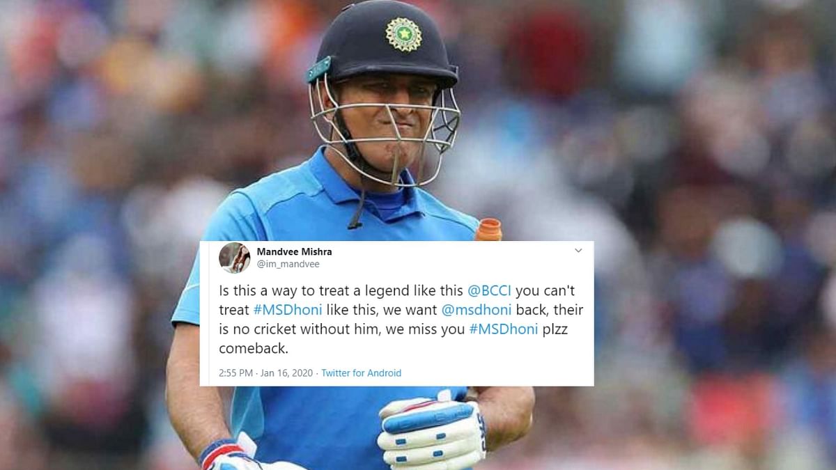 Fans Lash Out at BCCI For Dropping Dhoni from Annual Contract List