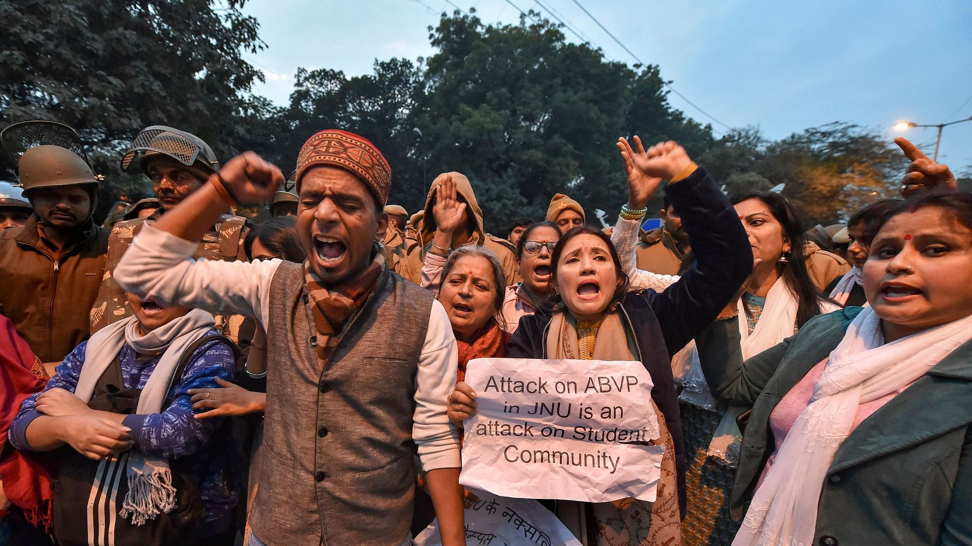 Students and activists across India and abroad protested in solidarity with the students of JNU who were attacked on Sunday, 5 January.
