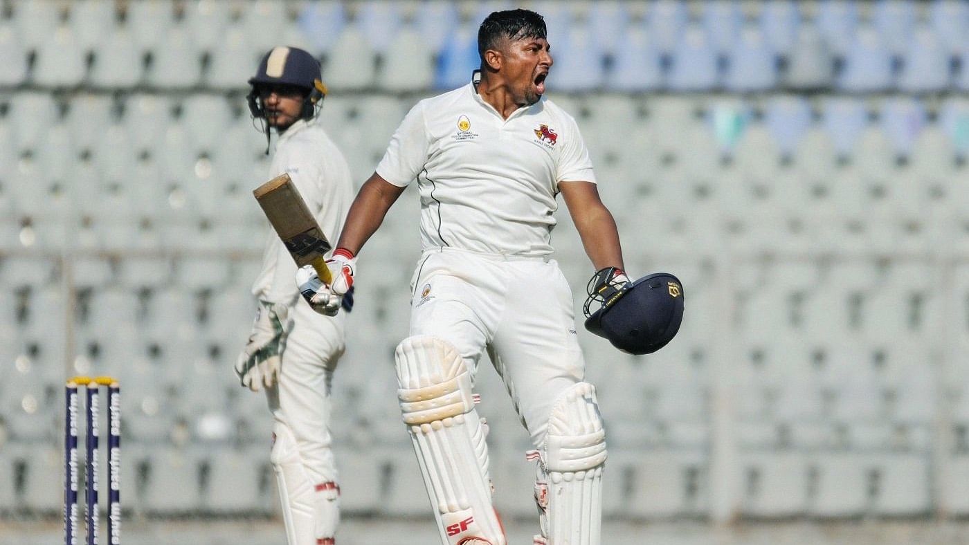 After a stunning run of form in which Sarfaraz Khan was unbeaten on 301 and 226 in consecutive innings in two Ranji Trophy matches, he was dismissed for 78 in Mumbai’s ongoing match against Saurashtra.