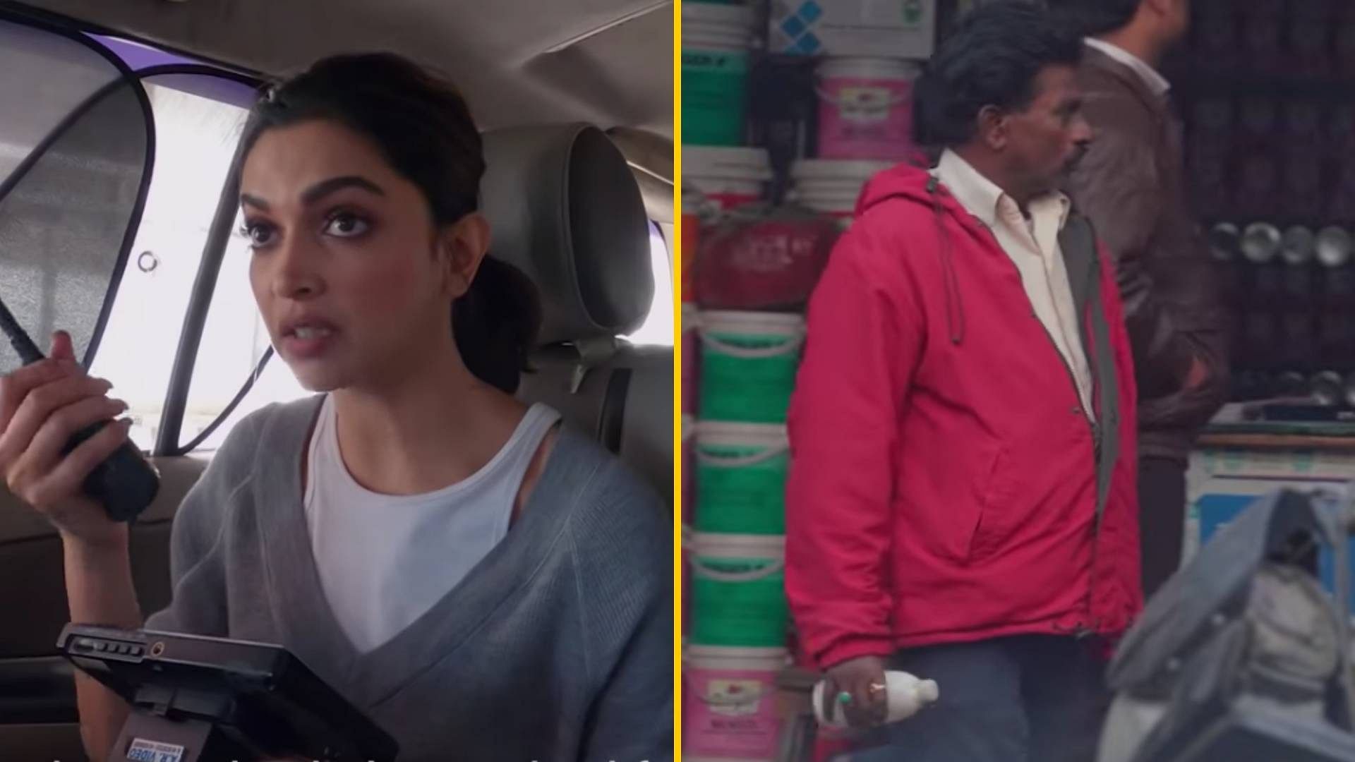Deepika Padukone and a team of actors conduct an undercover operation to buy acid.