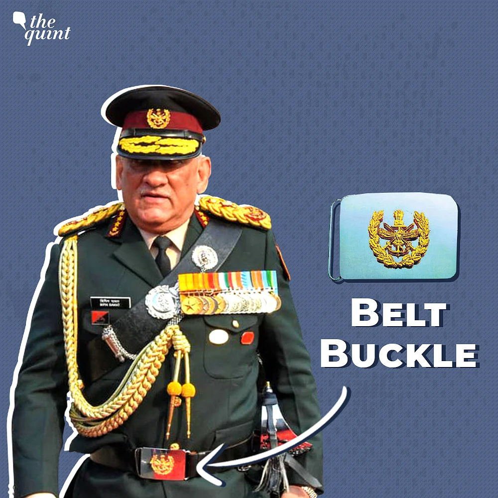 The belt will also bear the official CDS insignia 