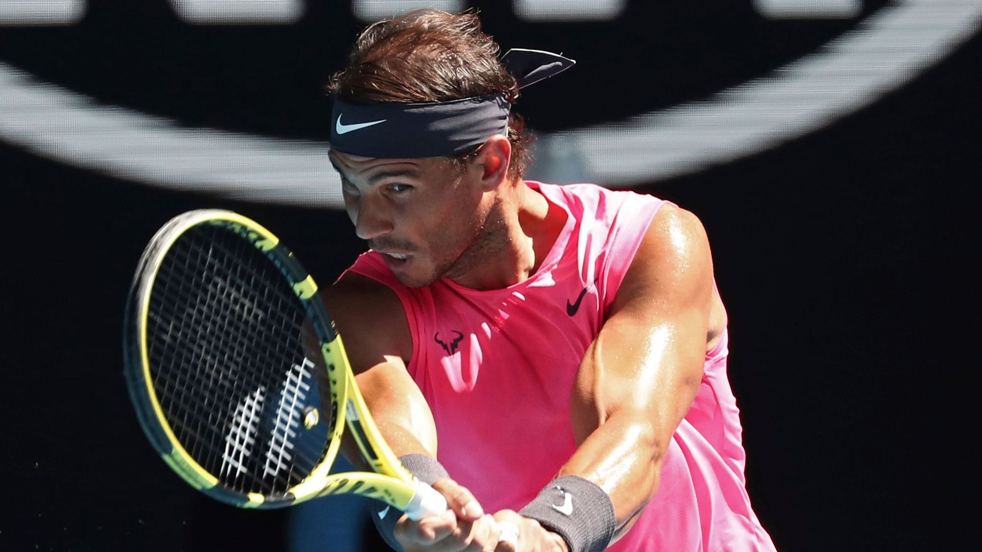 Top seed Rafael Nadal routed fellow Spaniard Pablo Carreno Busta for the loss of just seven games on Saturday, 25 January.