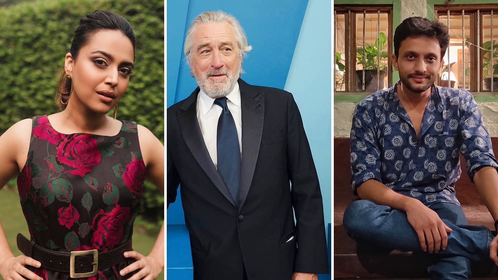 Swara Bhasket, Robert De Niro and Mohd. Zeeshan Ayyub.