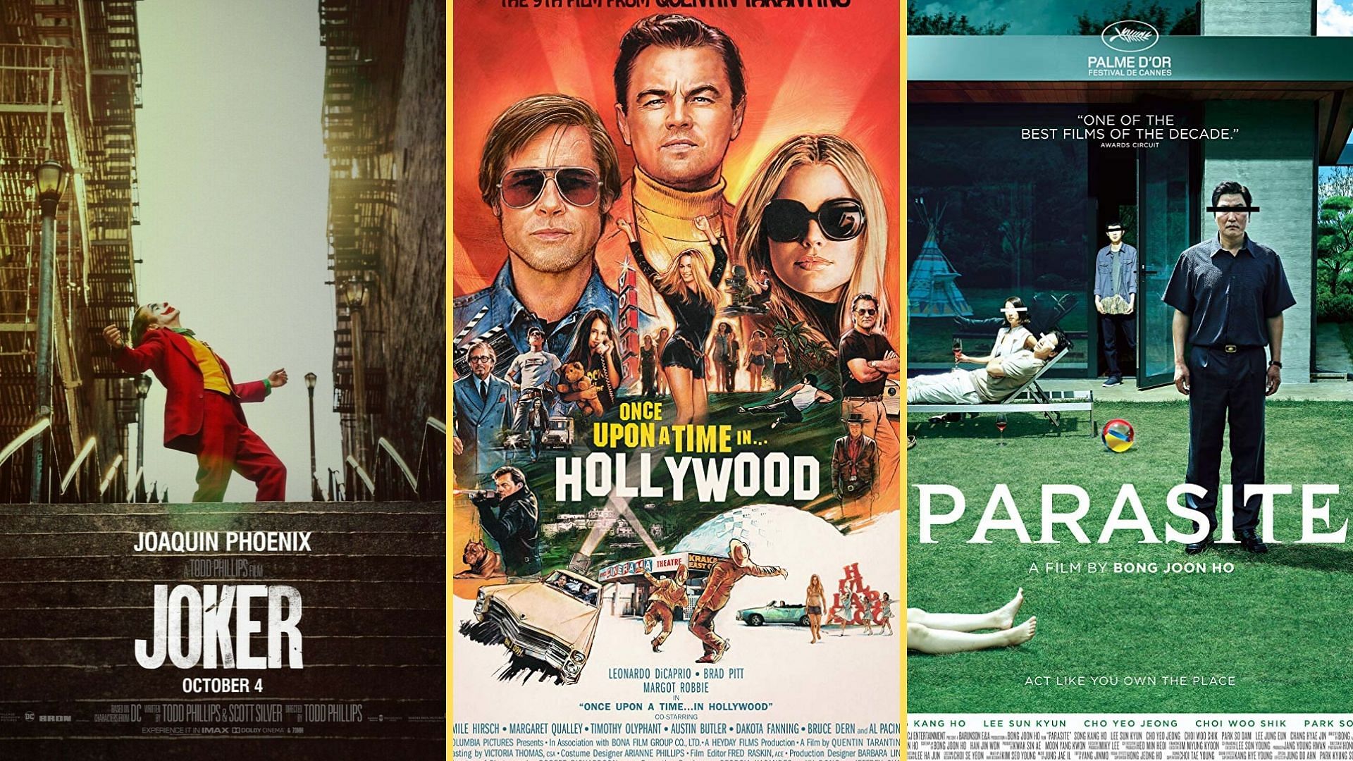 <i>Joker</i>; <i>Once Upon a Time in Hollywood </i>and <i>Parasite </i>are in the running for the 2020 Oscars.
