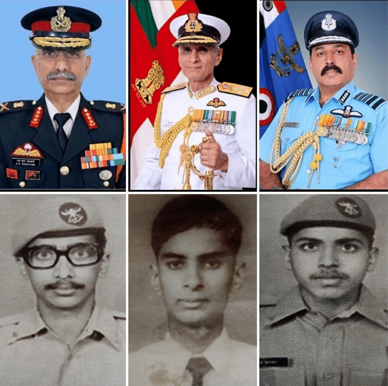 All the three services heads have an Indian Air Force (IAF) connection too, as their fathers had served in it.