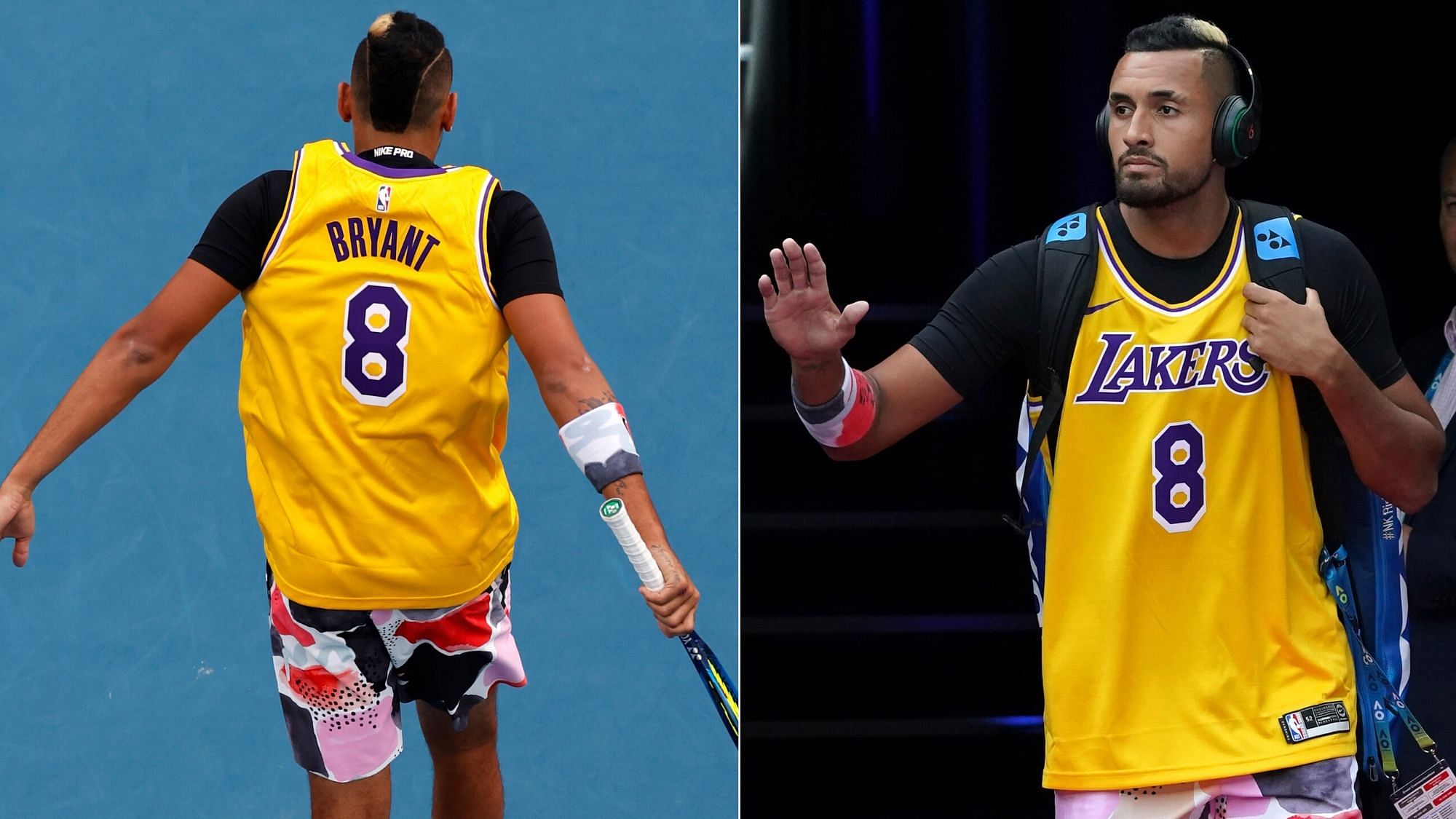 Players pay respects to Kobe Bryant at Australian Open