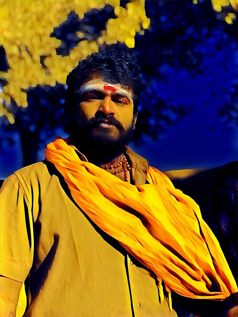 'Mama', sporting a pattai.