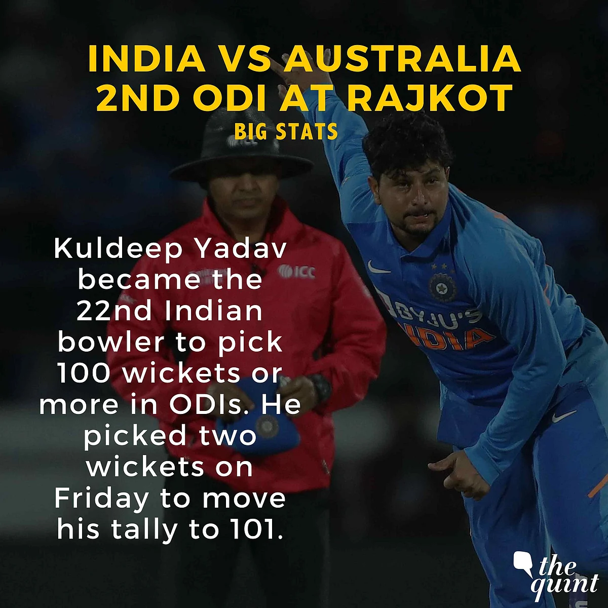 Stats: Records Tumbled as India Beat Australia in the 2nd ODI