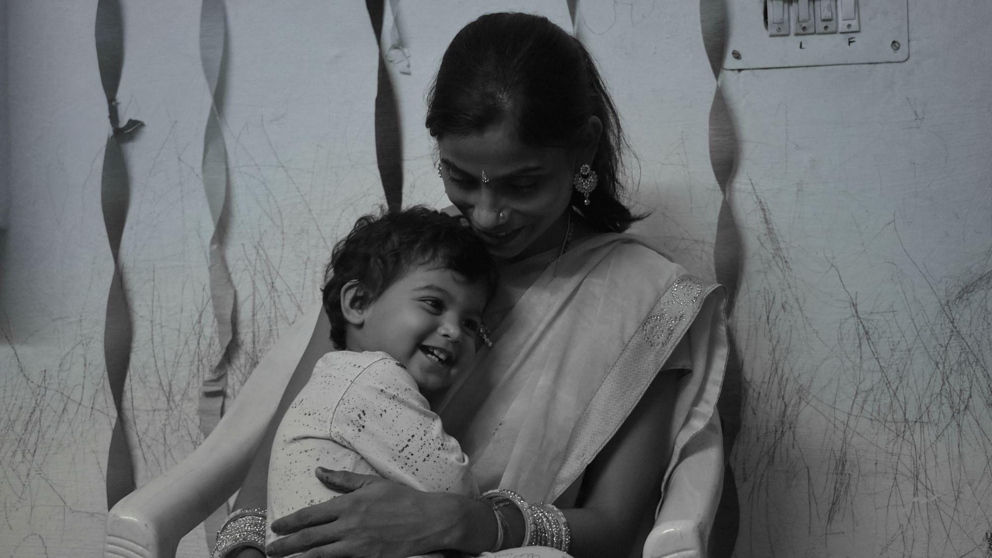 Image of the visually-impaired Ms Kumari with her child. Image used for representational purposes.