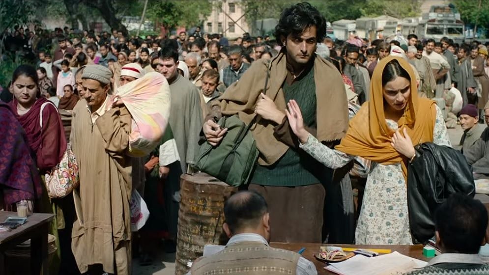 Aadil Khan and Sadia Khan in <i>Shikara</i>.