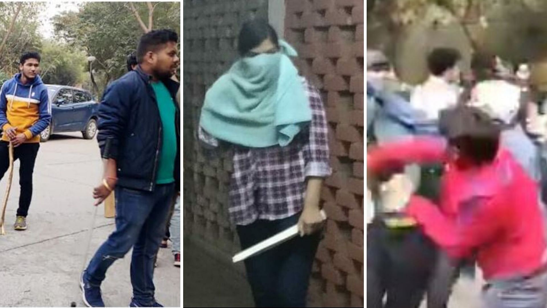 Media outlets scanned through a sea of viral images to identify the culprits behind the JNU violence that broke out  on Sunday.