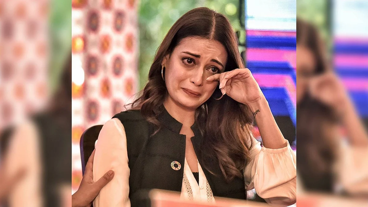 Actor Dia Mirza at the Jaipur Literature Festival.