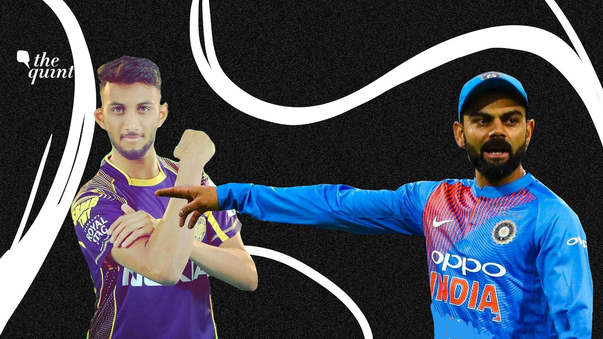 Skipper Virat Kohli called Prasidh Krishna (left)  ‘a surprise package’ for the World T20 in Australia.