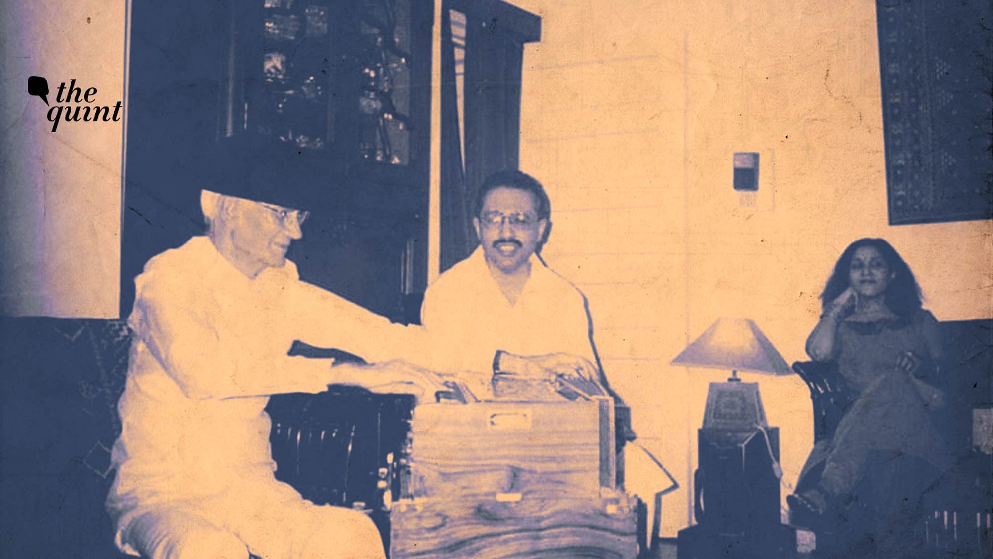 Image of music legend OP Nayyar (L), at Ajay Mankotia’s (the author) home, used for representational purposes.