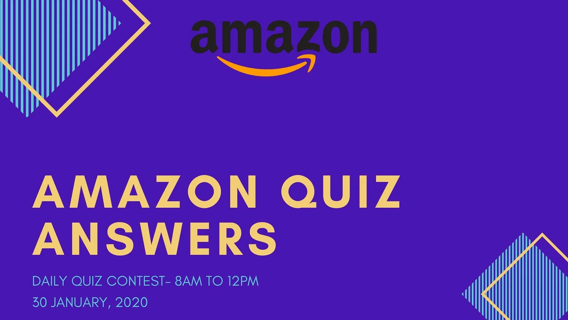 Amazon Quiz Answers For 30 January 2020