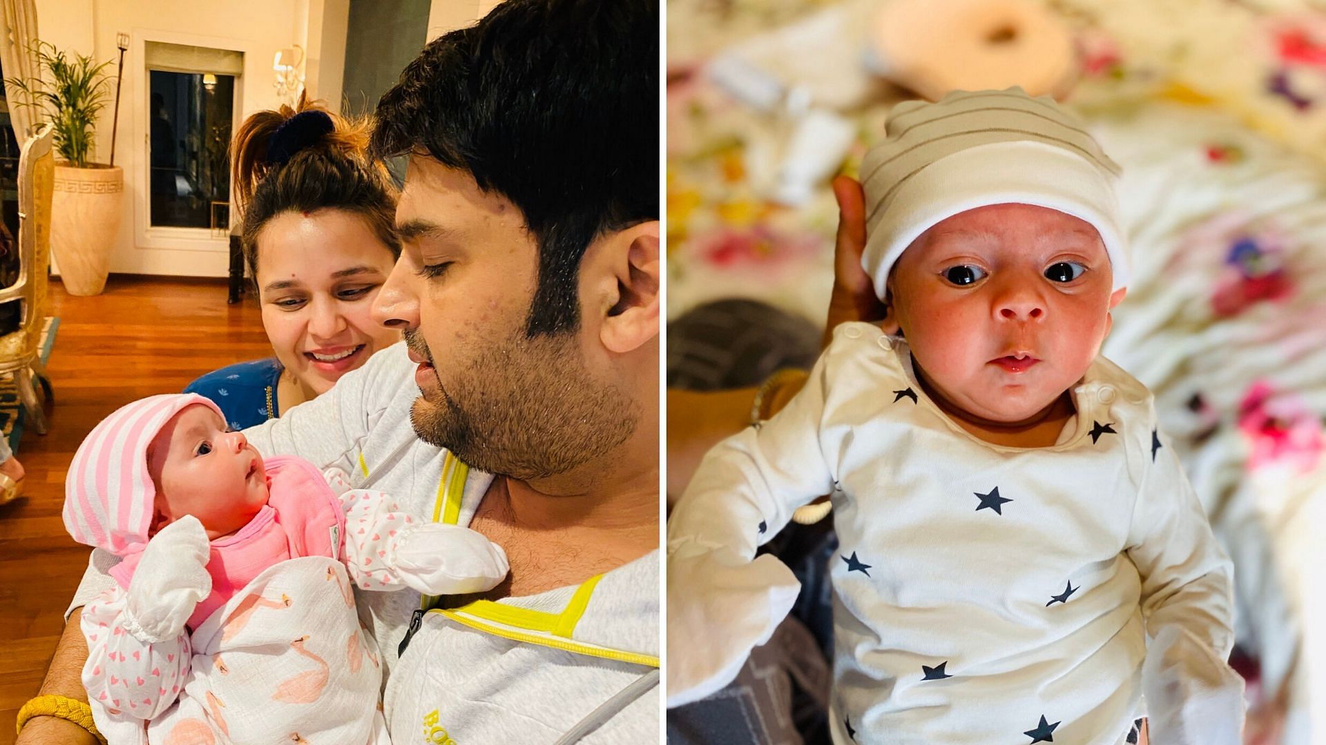 Kapil Sharma and Ginni with their daughter.&nbsp;