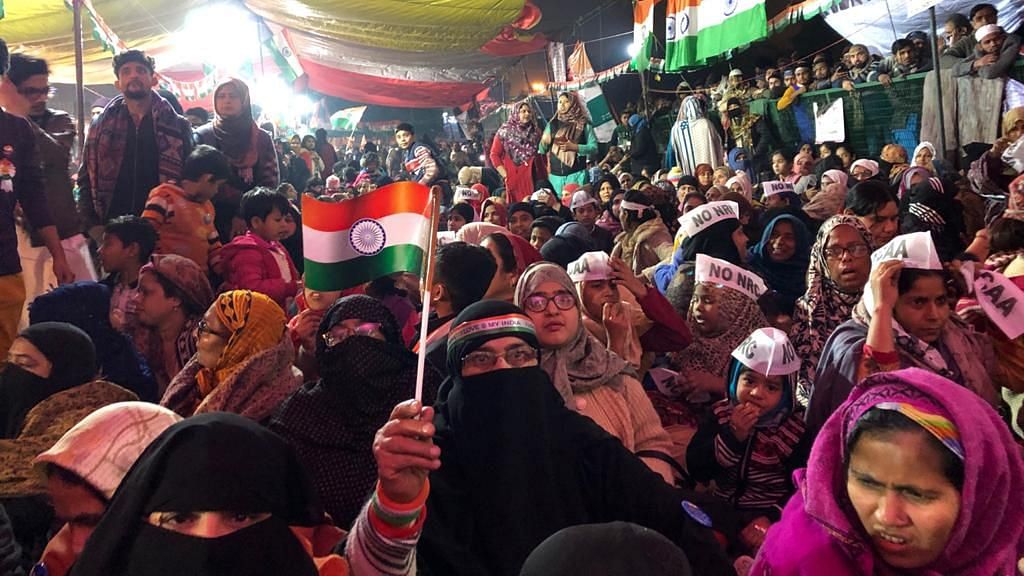 Protestors at Delhi’s Shaheen Bagh.
