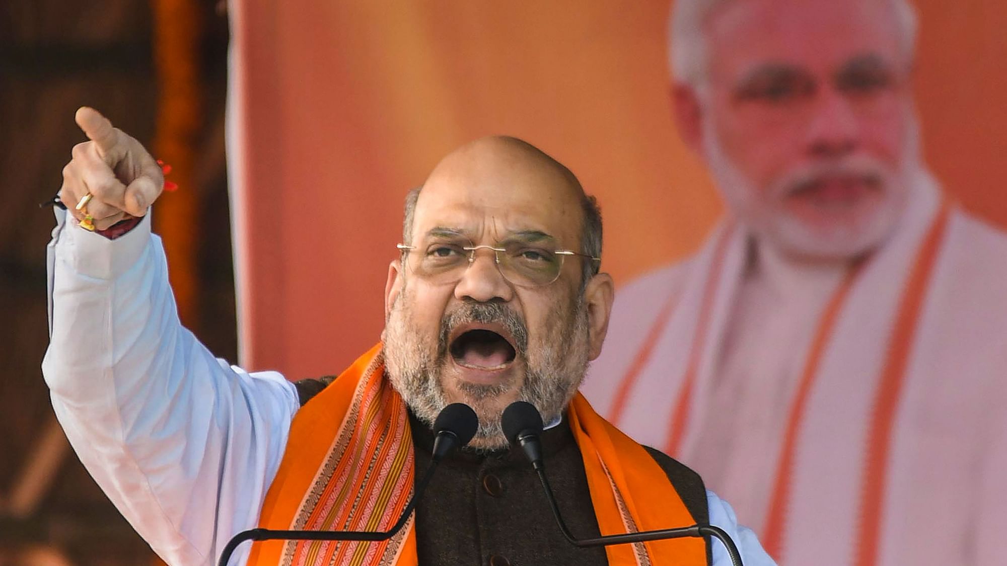 Shah sought support of the people for the  Modi government’s moves like CAA, abrogation of Article 370 and the construction of Ram temple in Ayodhya.