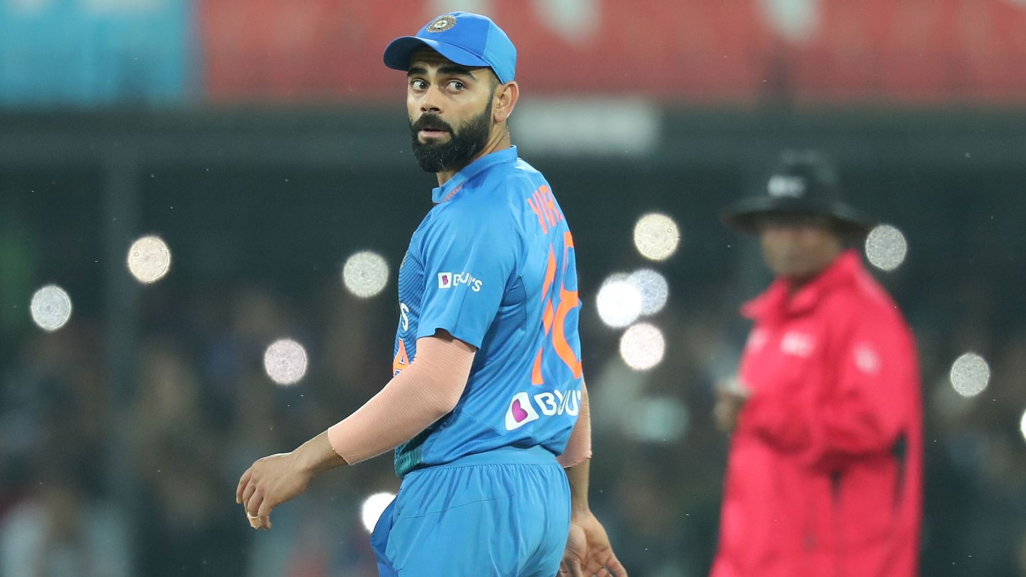 India skipper Virat Kohli has added yet another feather to his cap by becoming the fastest player to score 1,000 runs in T20I cricket as a captain.