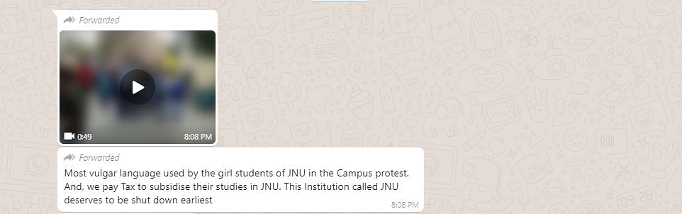 A false video from XLRI, Jamshedpur is being shared with a claim calling for shutdown of JNU. 