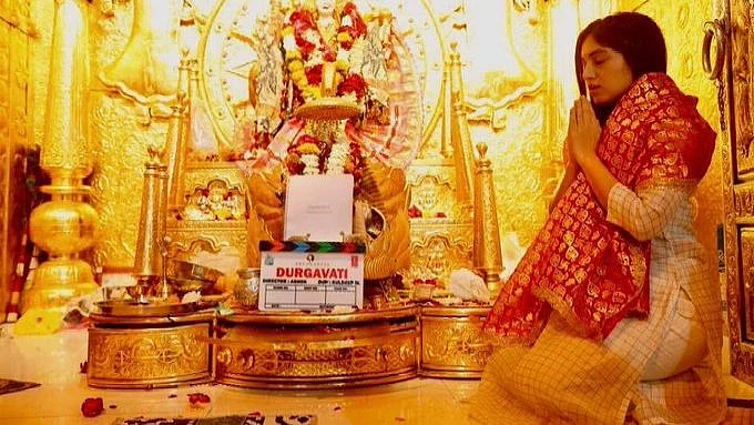 A photo from the sets of <i>Durgavati. </i>