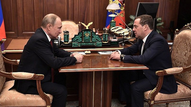 President Vladimir Putin and Russian Prime Minister Dmitry Medvedev.