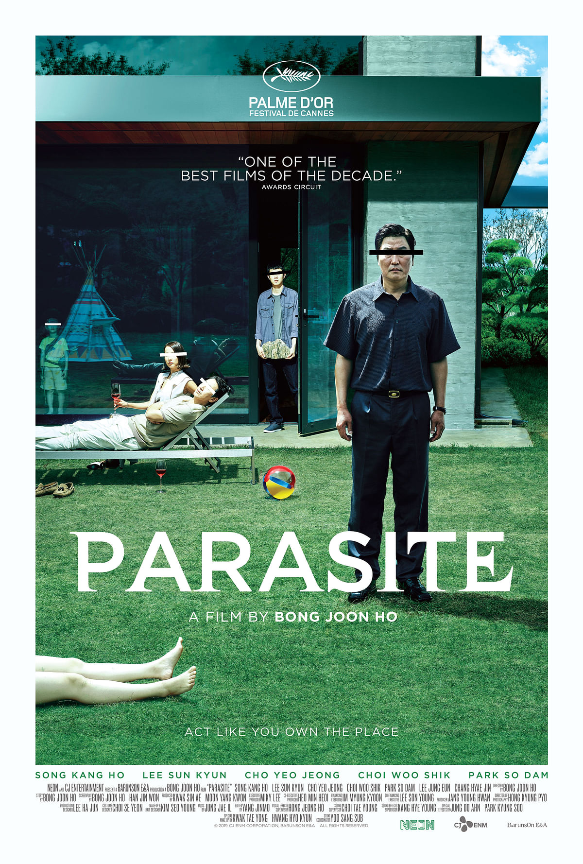‘Parasite’ is directed by Bong Joon-Ho.
