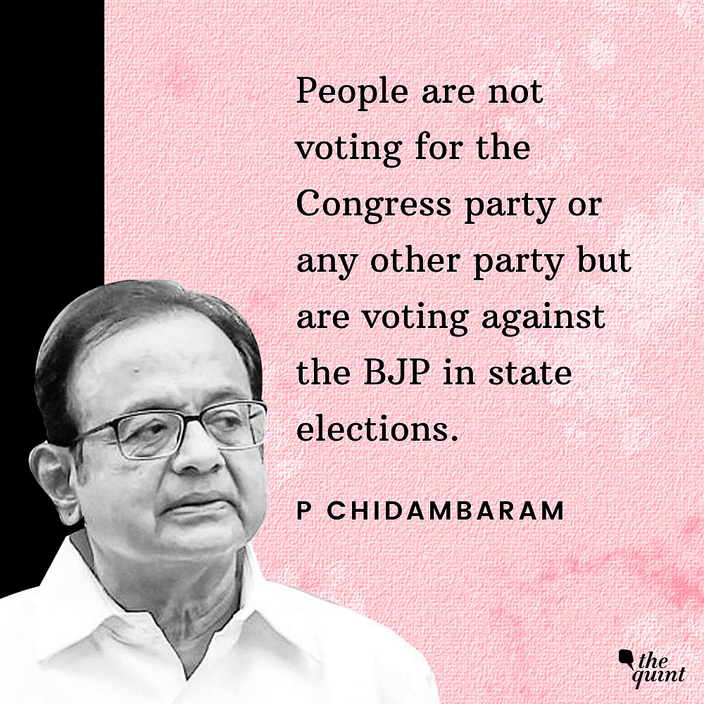 BJP Thinks Hindutva Wins Polls, Not Economic Policies: Chidambaram