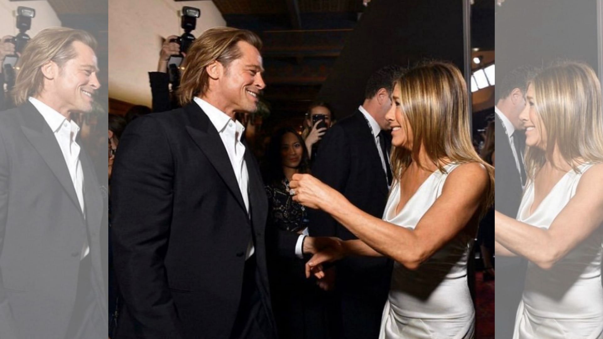 Brad Pitt and Jennifer Aniston at the Screen Actors Guild.