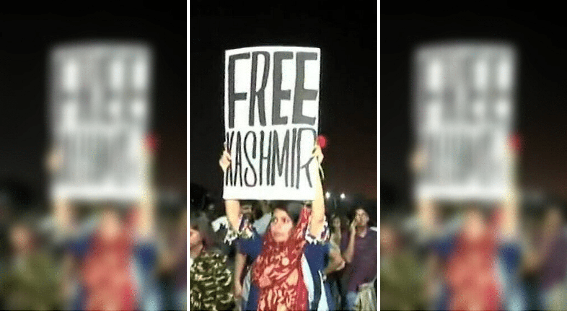 Mehak Prabhu, a Mumbai resident, was criticised on social media for holding a ‘Free Kashmir’ placard at a protest.