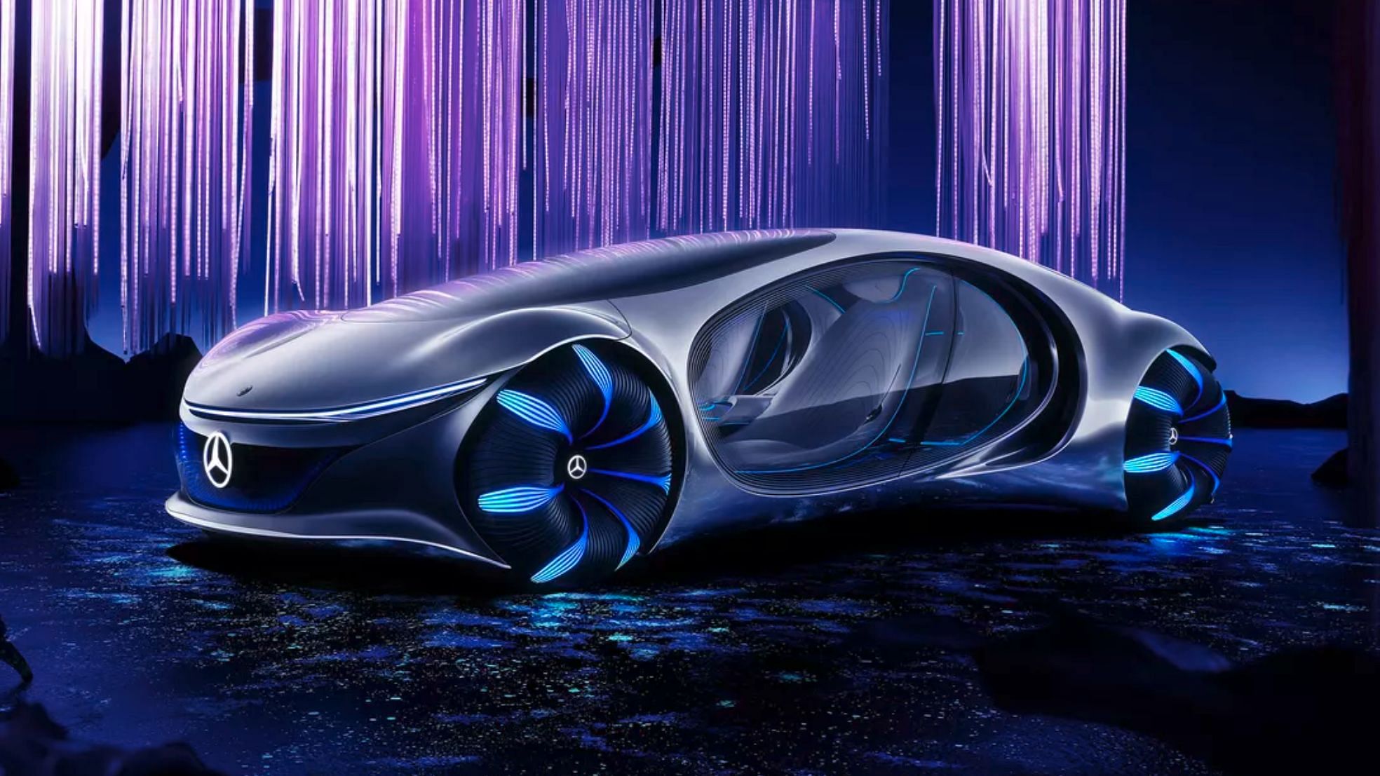 This Mercedes concept car has been inspired from the Hollywood movie Avatar.