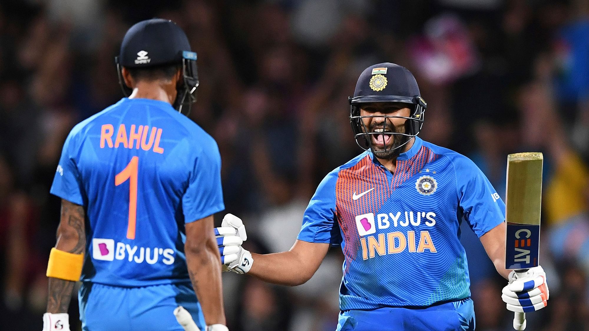 Rohit Sharma leads team India to their 1st T20 series win in NZ by hitting two consecutive winning sixes in the super over.