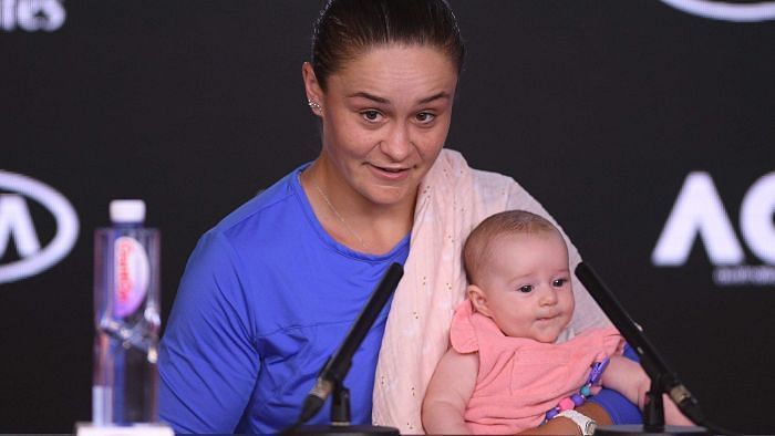 Ashleigh Barty Comforted by Baby After Shock Australian Open Loss