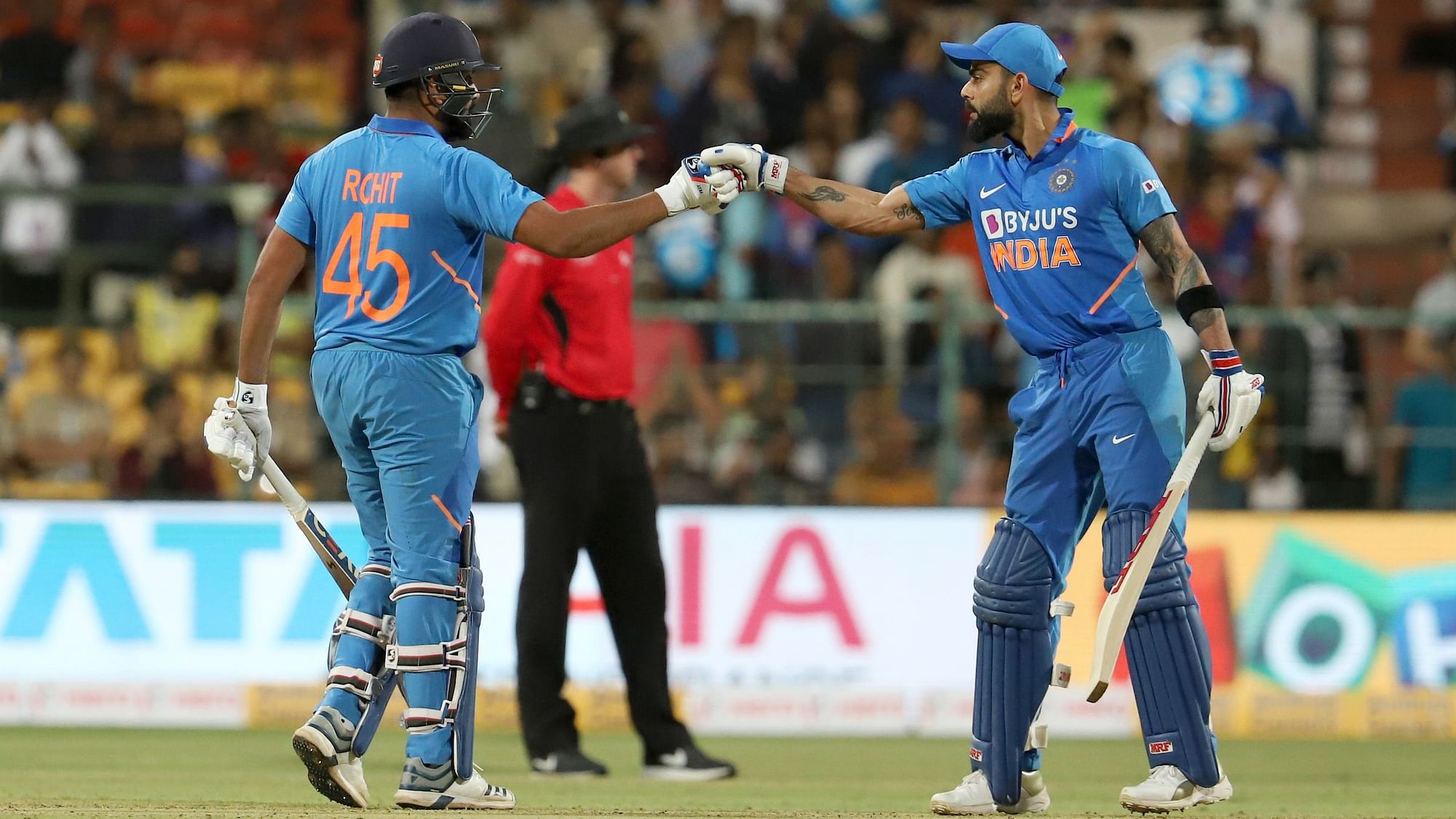 Both Rohit Sharma and Virat Kohli now have 8 centuries against Australia.