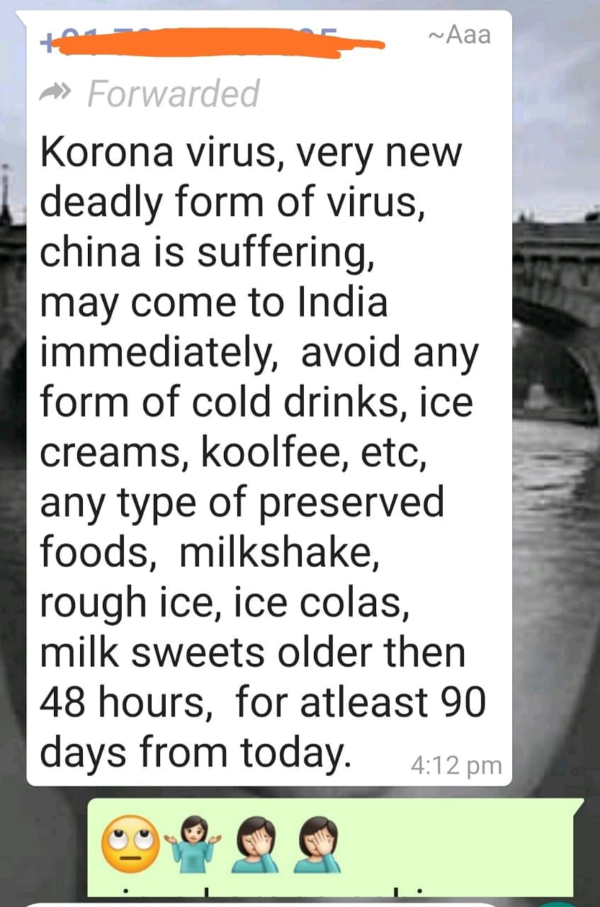 FIT WebQoof: Can China’s Coronavirus Spread via Ice-Cream, Colas?