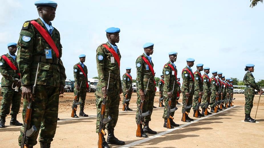 The UN peacekeeping mission in South Sudan.