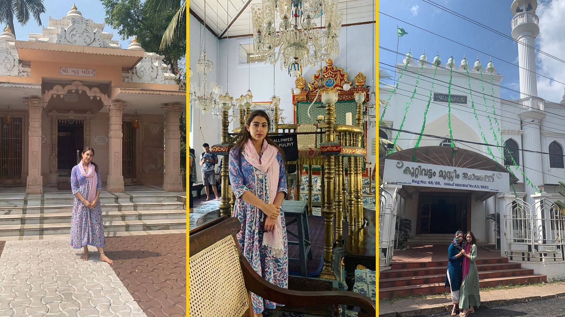 Sara Ali Khan visits places of worship of different religions on New Year.&nbsp;