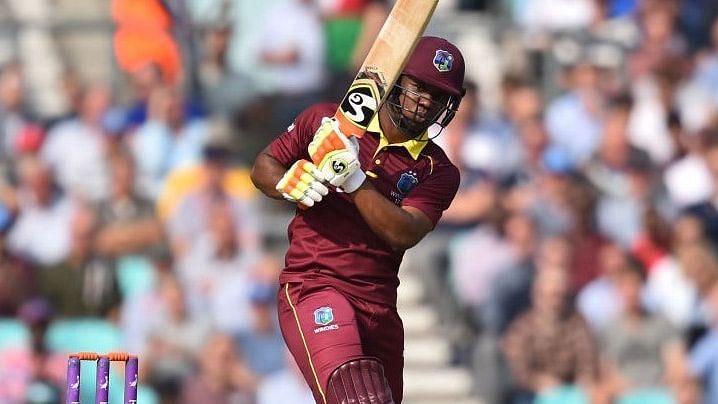 Evin Lewis scored 102 off 97 deliveries for West Indies against Ireland in the third and final ODI on Sunday.